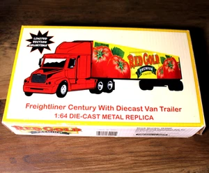 Red Gold 1:64 Scale Diecast Freightliner Tractor Trailer Limited Edtion - Picture 1 of 4