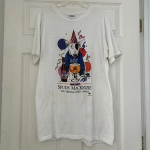 Vtg 80s Spuds MacKenzie T Shirt Bud Light Party Beer Grunge 50/50 - XL (46-48) - Picture 1 of 15