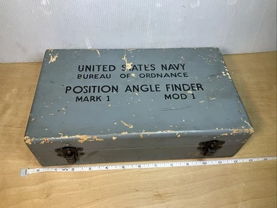 Vintage United States Navy Position Angle Finder Mark 1 Mod 1 Box Only - Image 1 of 4