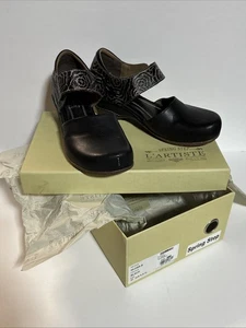 Zapatos Mary Janes L’Artiste Brillo-B Pensamiento Negro Talla 37 - Imagen 1 de 11
