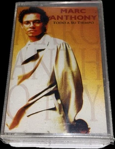 FACTORY SEALED RARE NEW MARC ANTHONY TODO A SU TIEMPO LATIN MUSIC CASSETTE A6 - Picture 1 of 2