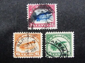 nystamps US Air Mail Stamp # C1-C3 Used $100 Y9x3642 - Imagen 1 de 2