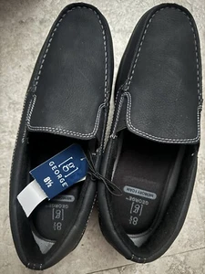 George Men’s Lightweight Slip On Comfort Shoe SZ 8.5 Memory Foam Black New - Picture 1 of 7