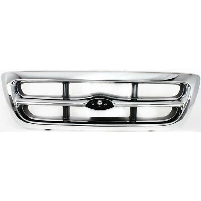 Grille Assembly chrome shell painted gray insert for 1998-2000 Ford Ranger XLT Foto 1 de 4