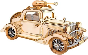 Puzzle 3D modellino compensato 164 pezzi Auto Vintage macchina automobile 16x7x8 - Foto 1 di 5