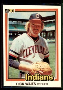 1981 Donruss  Rick Waits  #201 Cleveland Indians - Picture 1 of 2