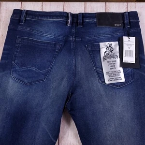 NEW CULT OF INDIVIDUALITY Punk Super Skinny JEANS Size 40x32 Measurement 40.5x32 - Picture 1 of 17
