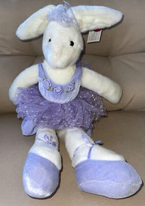 Russ Plüsch Ballerina weiß Kaninchen Ophella lila Tutu & Hausschuhe 16 Zoll Neu mit Etikett - Bild 1 von 7