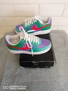 Custom Hand Painted Nike Air Force 1 07 LV8 boxed uk6 - Picture 1 of 6