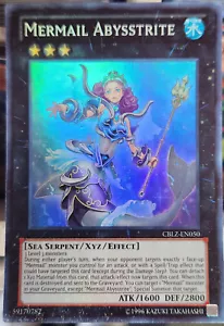 YUGIOH UNLIMITED CBLZ-EN050 MERMAIL ABYSSTRITE SUPER SELTEN IN DER NÄHE NEUWERTIG (NM) - Bild 1 von 1