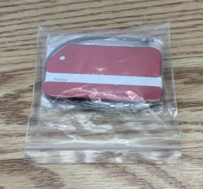 Red Aluminum 2pk Luggage Tags - Image 1 of 2