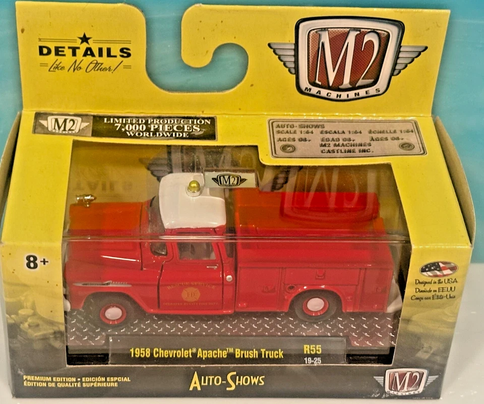 M2 Fire Truck 1958 Chevy Apache Fire Brush Truck Incident Command Sealed 2019 - Image 1 of 1