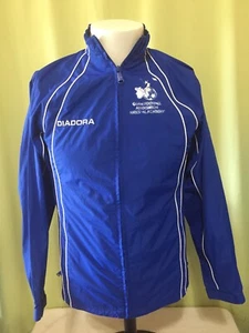 Diadora Guam Football Teen Kid's Blue Jacket Windbreaker Size Youth Medium - Picture 1 of 6