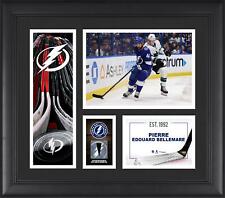 Pierre-Edouard Bellemare Lightning Framed 15x17 Collage with a Piece of GU Puck
