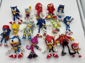 "Lote de 16 figuras de Sonic The Hedgehog Tails & Dr Eggman de 3"" como están *dañadas*" - Imagen 1 de 16