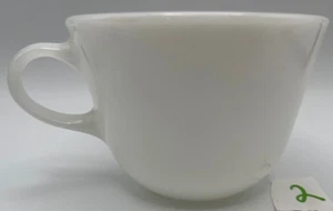 Pyrex Vintage White Milk Glass Coffee Tea Cup "9" (on bottom) Corning C Handle - Picture 1 of 4