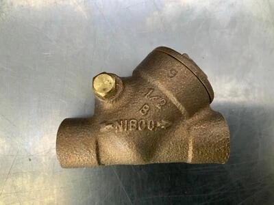 1/2"  NIBCO Bronze 200CWP Y Strainer Check Valve, Solder x Solder - Image 1 of 3