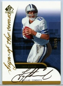 TROY AIKMAN 2005 SP AUTHENTIC SIGN OF THE TIMES GOLD AUTOGRAPH /25 💎 🔥 HOF - Picture 1 of 1