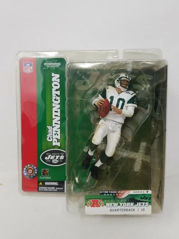 McFarlane New York Jets Chad Pennington Action Figure With Display Base. NFL Cover