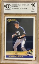 Richie Sexson 2002 Donruss Originals Sample Card #136 BCCG 10 MINT + Brewers
