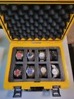 Lot of 8 Used Wrist Watches with Invicta Hard Case