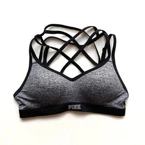 PINK Victorias Secret BH Damen Gr. XS Ultimate Push Up Träger Criss Cross Logo - Bild 1 von 8