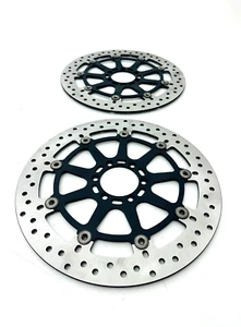 Pair Discs BENELLI Brake Discs Brembo BENELLI Bn 600 From 2013 A 2016 - Picture 1 of 5