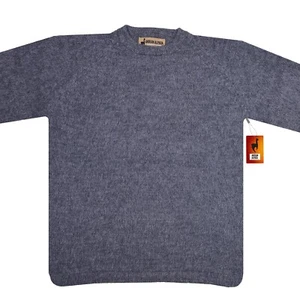 HANDGEMACHTER GRAUER HERRENPULLOVER ANDEAN ALPAKA GR. L - Bild 1 von 8