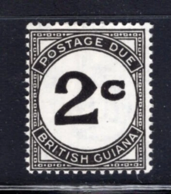 British Guiana Postage Due 2c Watermark ERROR(4a) MNH #J2a CV$175 - Image 1 of 2