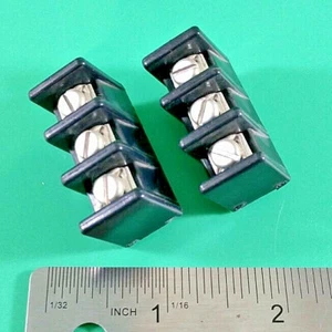 (2 PCS) MAGNUM A1000 3-POLE SINGLE ROW TERMINAL BLOCK PC STUD - Picture 1 of 5