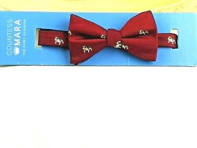 Countess Mara Red Bulldog Pre-Tied Bow Tie - Image 1 of 4