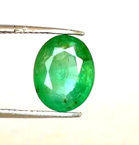 1.67 Cts Certified Natural Emerald Oval Cut 8.60x6.75 mm Untreated Gemstone - Picture 1 of 6