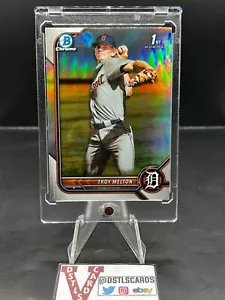 2022 Bowman - TROY MELTON CHROME PROSPECTS BOWMAN 1ST REFRACTOR #BDC-118 - Picture 1 of 3