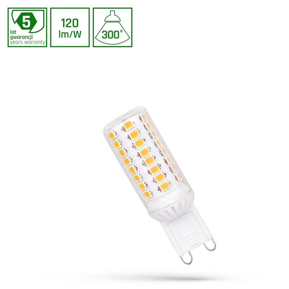 LED G9 4,5W 230V AC Warmweiß G4 G9 540 Lumen 300° - Bild 1 von 1