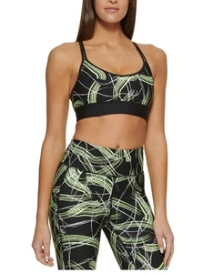 DKNY SPORT Electric Shock Printed Sports Bra XL NEW $44.50  DP1T8490 - Picture 1 of 5