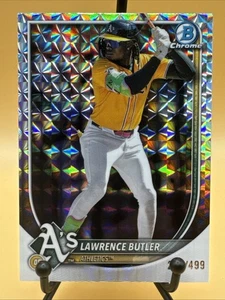 2025 Bowman Chrome Geometric Refractor Lawrence Butler #65 Athletics /499 - Picture 1 of 6