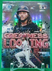 James Wood RC Refractor 2025 Bowman Chrome #GL-20 Greatness Loading Nationals  - Picture 1 of 9