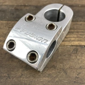 Vintage Haro Fusion BMX Stem Neck 1 1/8 28.6mm Silver Old School Clamp Bike - Picture 1 of 9