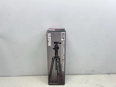 Sunpak - TravelLite Pro Reverse Folding 63" Tripod - Black with red accents - - Image 1 of 3