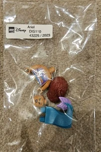 NEW Lego Disney The Little Mermaid Ariel minifigure Dis110 43225 Royal Clamshell - Picture 1 of 1