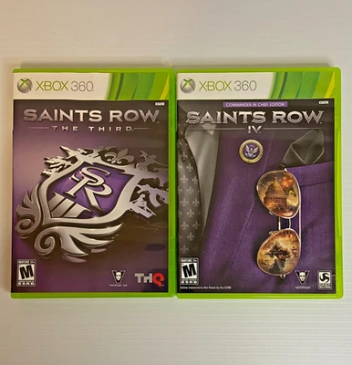 2 游戏套装 SAINTS ROW the Third & IV(总司令) Xbox 360 - 已测试 — 第 1/4 张图片