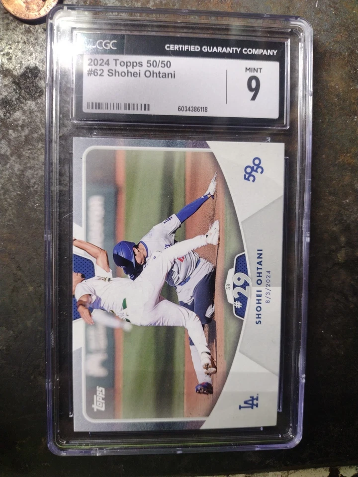 2024 Topps 50/50: Shohei Ohtani Shohei Ohtani #62 SB#29 - Image 1 of 2