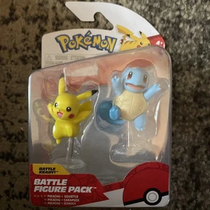 Pokemon Battle Figure Pack - Pikachu Squirtle - Picture 1 of 2