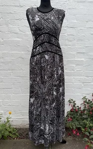 ROBERTO CAVALLI JUST CAVALLI Soft Jersey Long Dress Great Condition 40IT/8UK - Picture 1 of 13