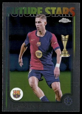 2024 TOPPS CHROME UEFA FERMIN LOPEZ RC FC BARCELONA #162 - Image 1 of 2