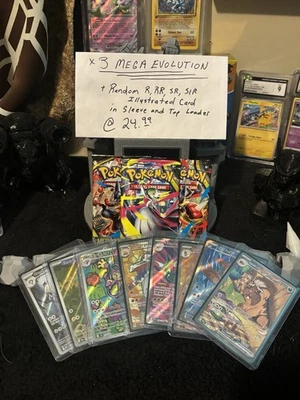 x3 Mega Evolution Booster Packs - Image 1 of 3