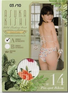 Limitato a 10 piccole carte Kishi Asuka Vol.6 3/10 Pinspo Bikini Card Center Bes - Foto 1 di 2