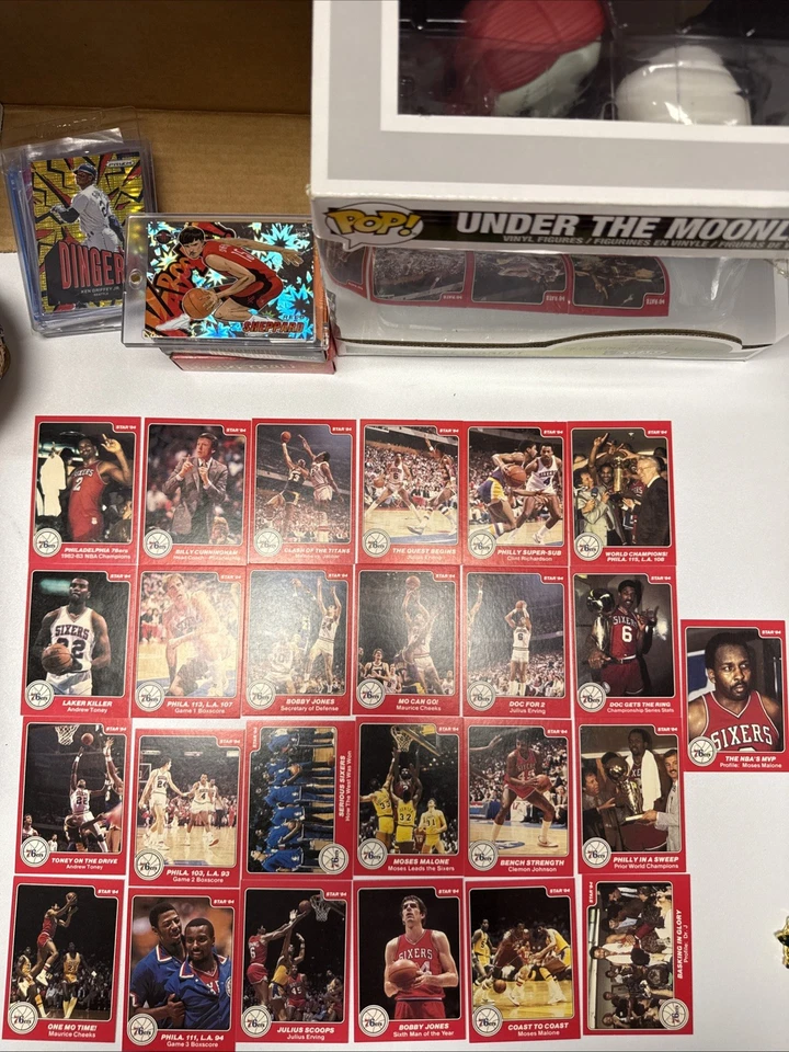 1984 Star Co Philadelphia 76ers 82-83 NBA World Champs 25 Card Set (Dr J x 5)! - Image 1 of 4