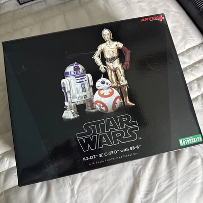Star Wars R2-D2, C-3PO y BB-8 Droid Paquete de 3 - Kotobukiya ARTFX+ Escala 1/10 SELLADO Foto 1 de 4