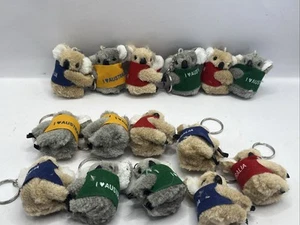Vintage Koala Bear Plush Pencil Hugger Keychains I Love Australia Lot Of 15 - Picture 1 of 5